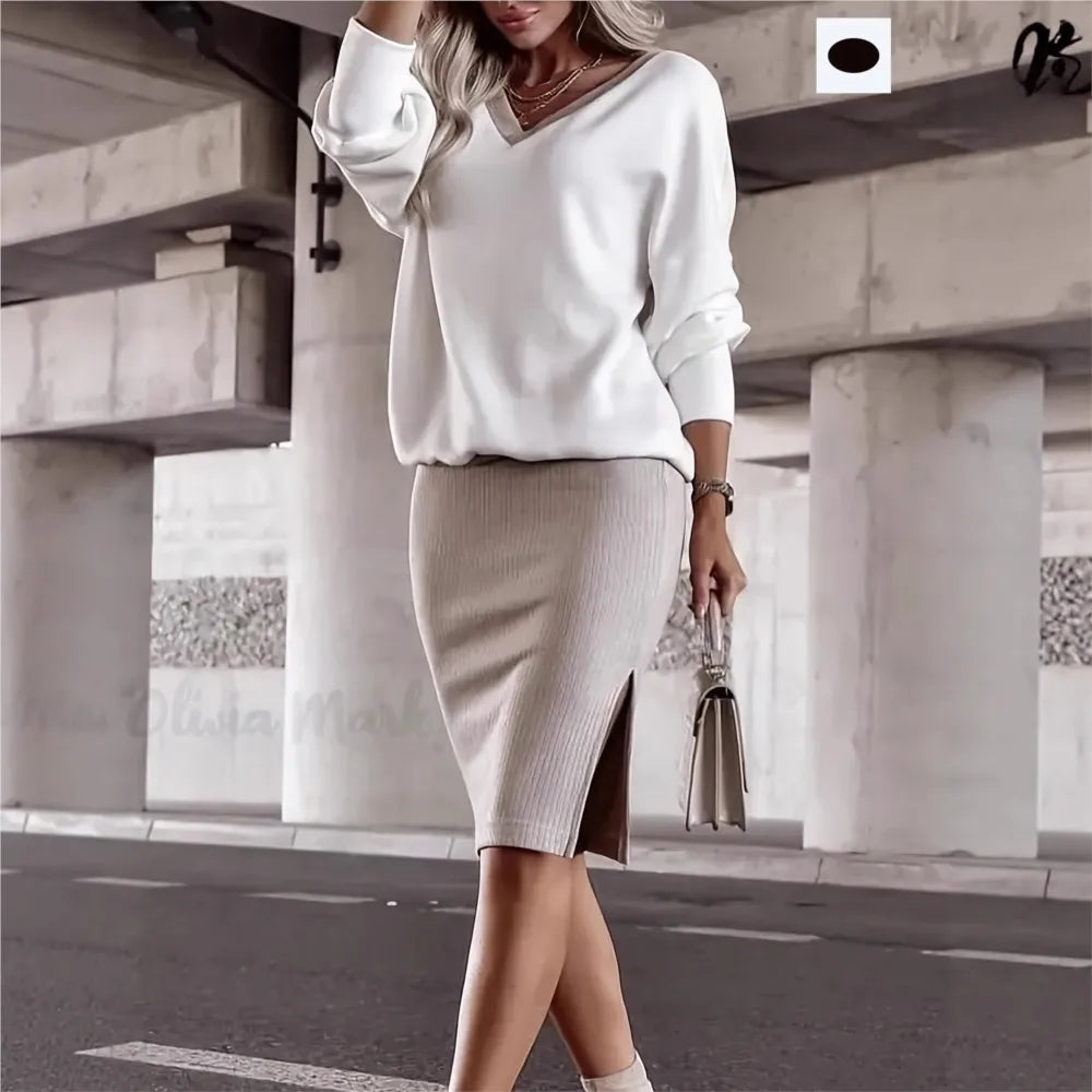 Owner Girl Zweiteiler Damen – Herbst Hoodie & Figurbetonter Minirock